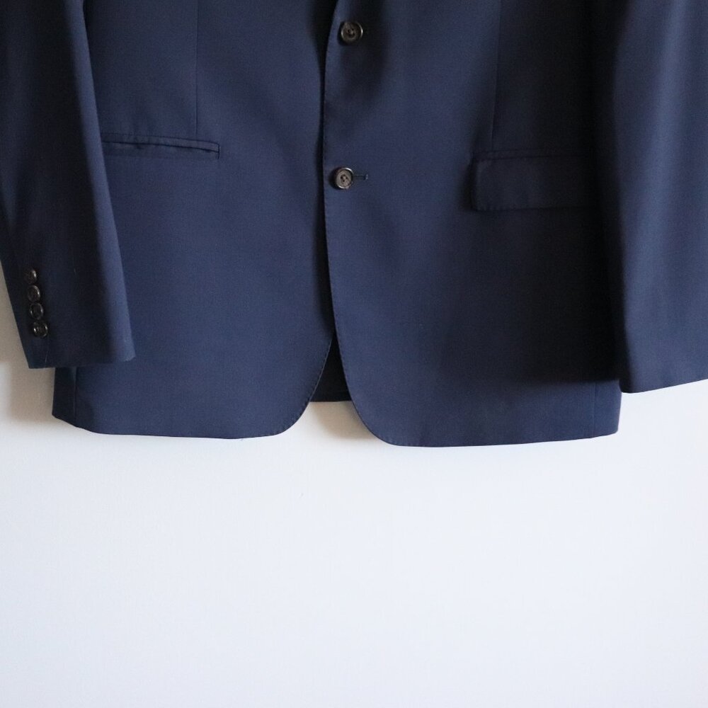 Ralph Lauren Men's Blue 44L Single-Breasted Wool V-Neck Formal Lined Blazer - Picture 12 of 15